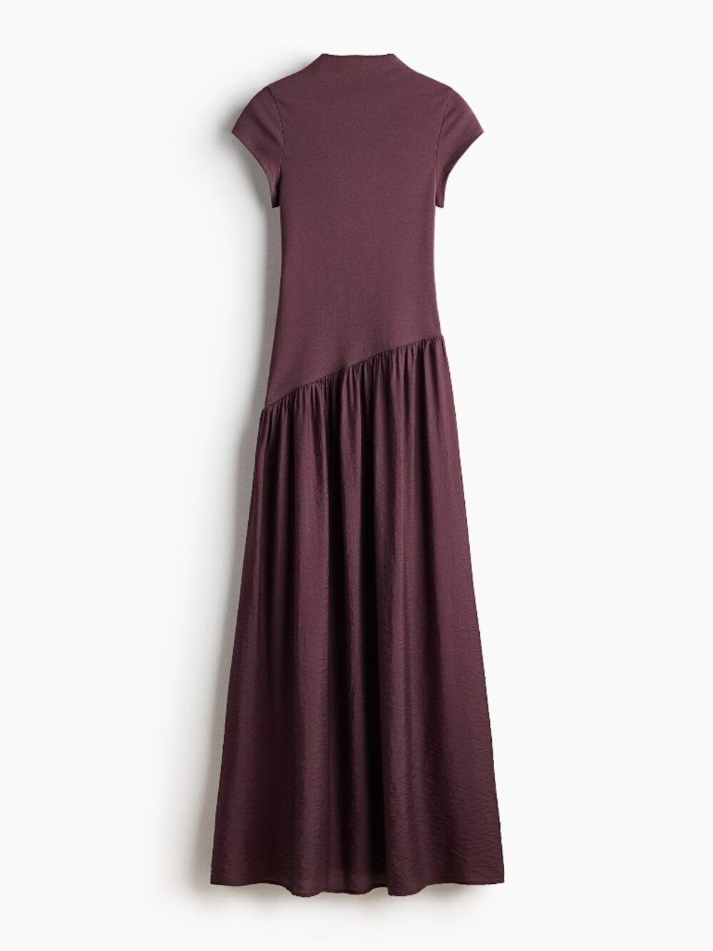 H&M Women's Asymmetric Dual-Fabric Dress Size M